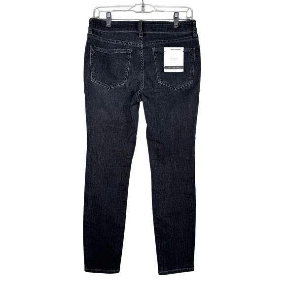 Pilcro and The Letterpress Black Distressed Mid Rise Skinny Ankle Jeans 28 NWT - Picture 2 of 16